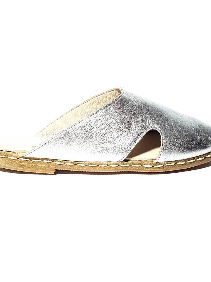 Antalya Mules in Silber für den Großhandel von Nidalu Handmade