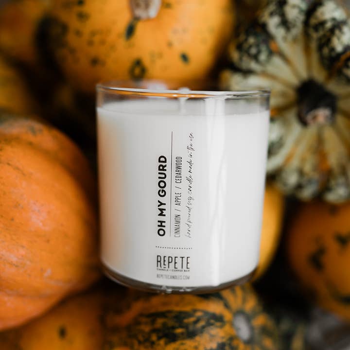 Oh My Gourd Soy Candle for wholesale by RePete Candles