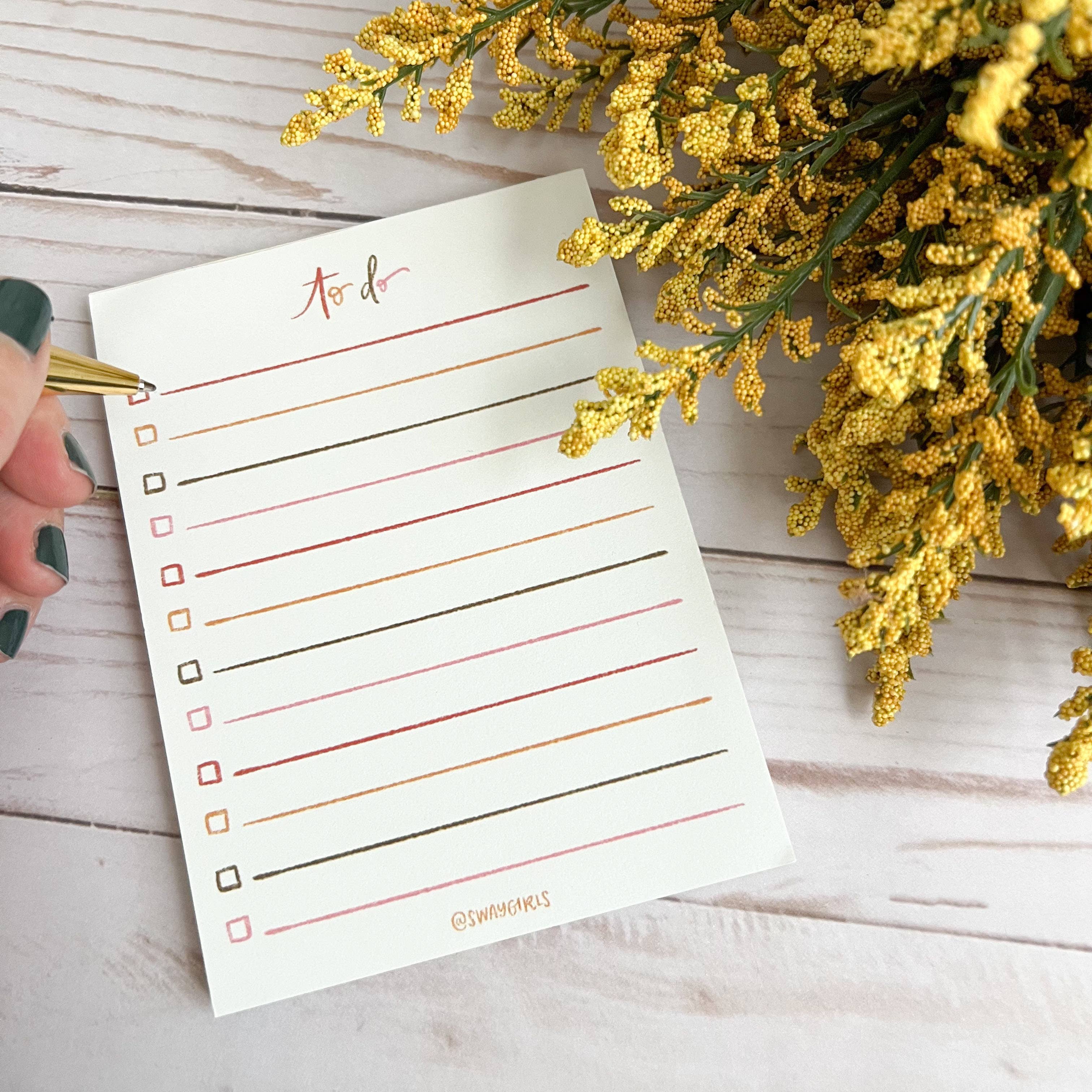 swaygirls - Wholesale Notepad - Cute to do list notepad | Handmade notepads7