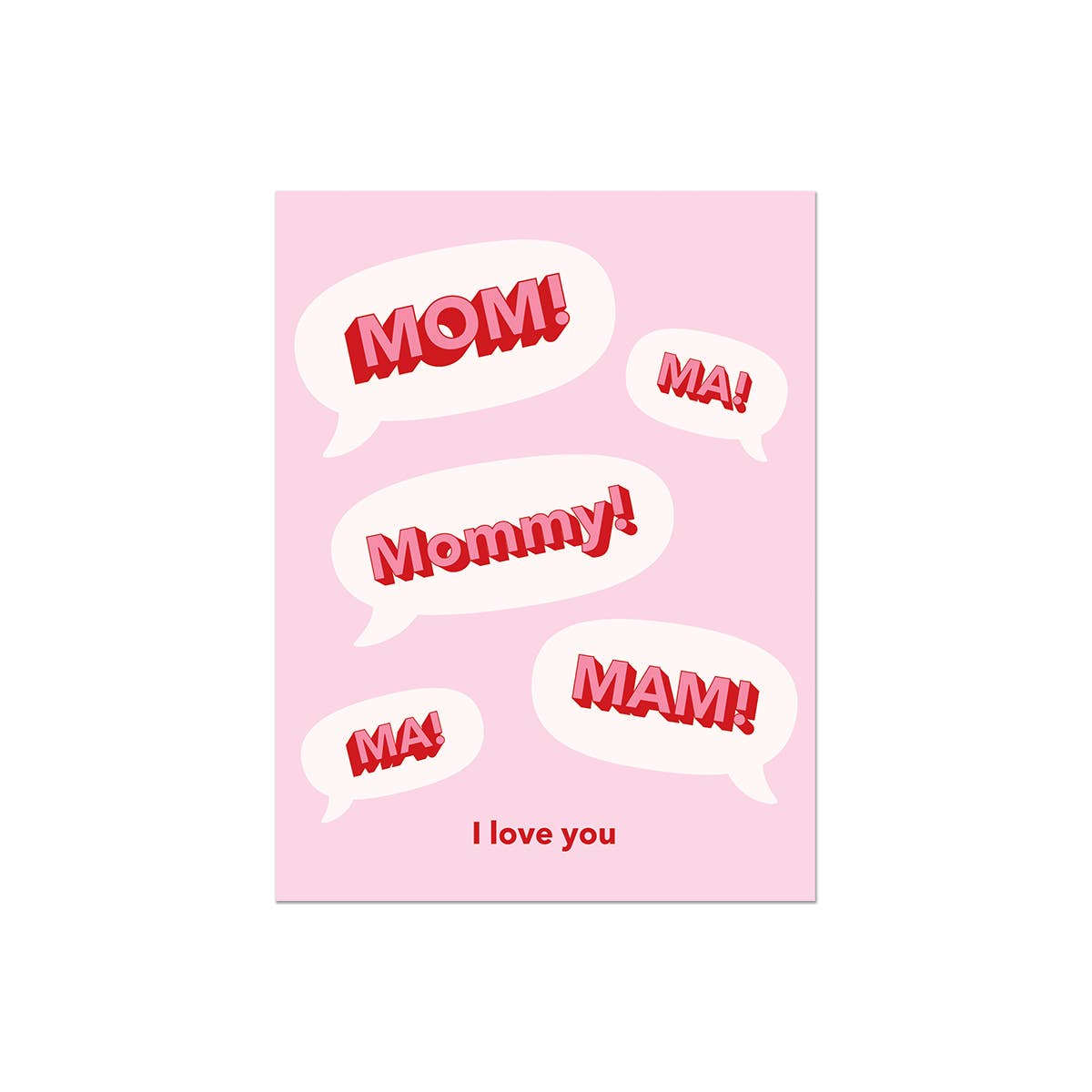 Party Mountain Paper co. - Wholesale Moederdagkaartje - Mam! I Love You | Moederdagkaart2