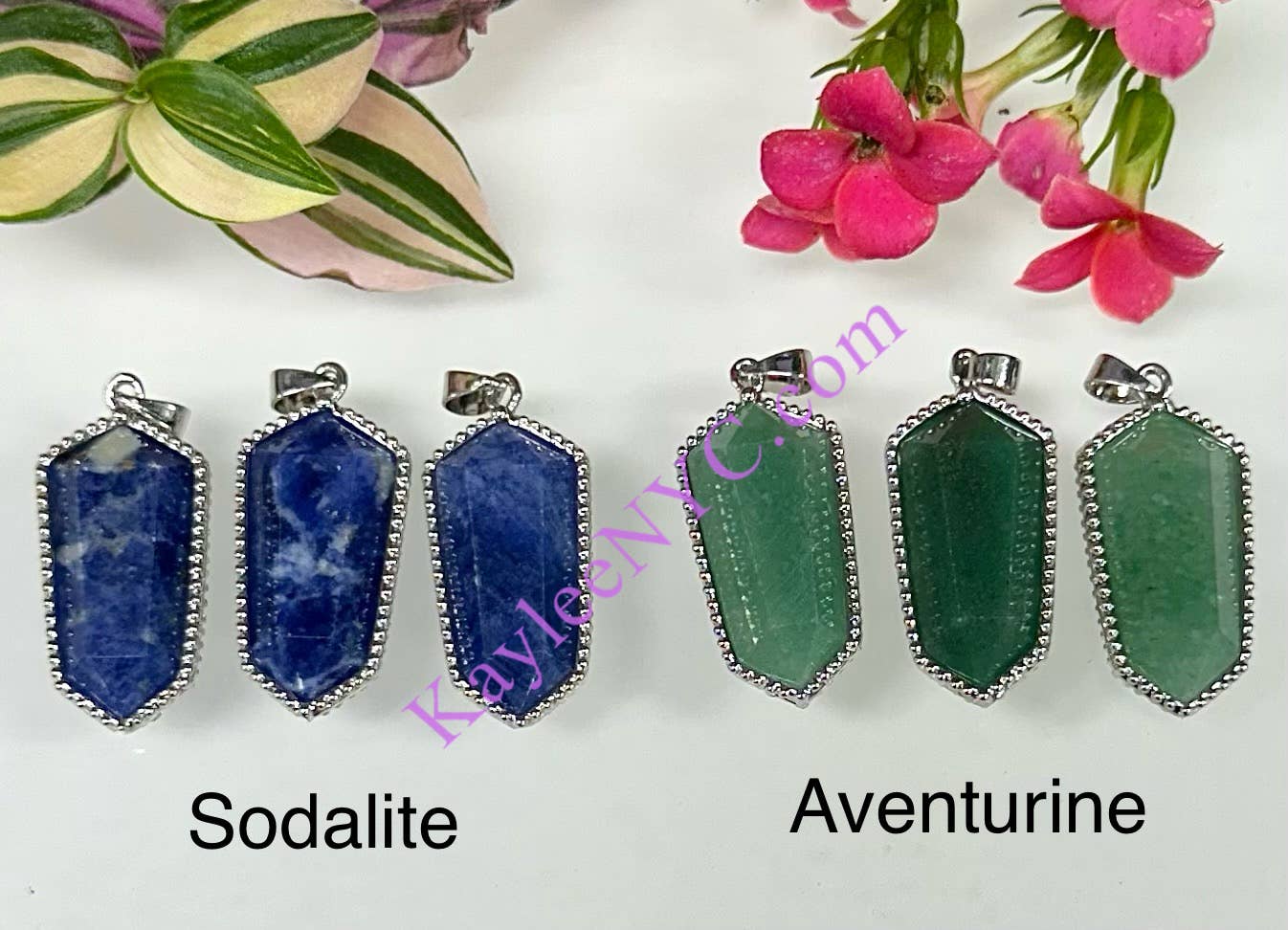 KayleeNYC - Wholesale Individual Charm/Pendant - Natural Crystal Pendant Healing Energy3