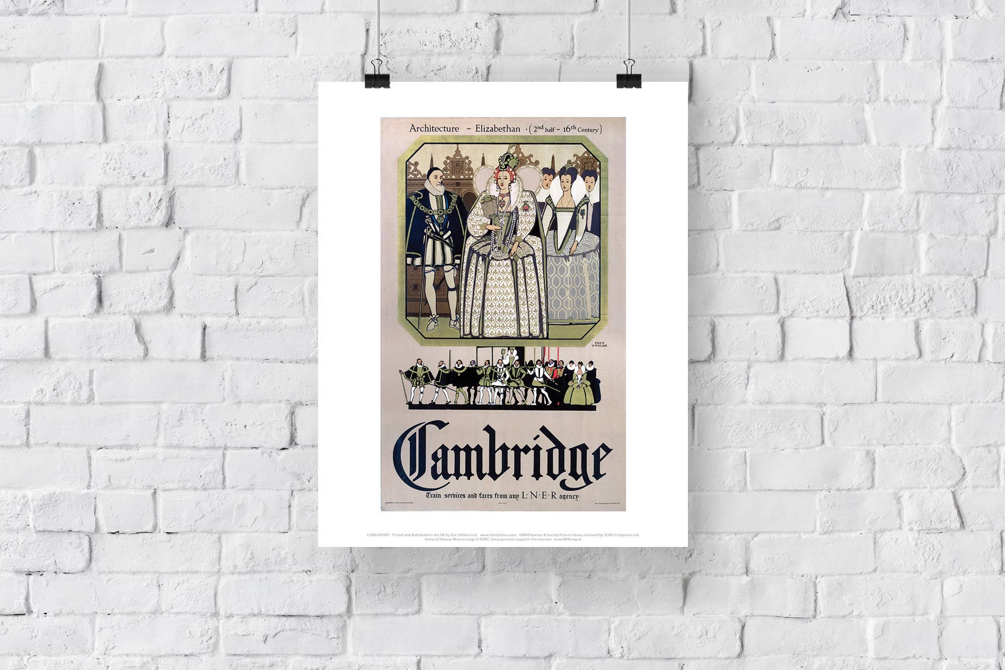 Star Editions – wholesale Art print – Market Square Cambridge - 11X14” Premium Art Print2