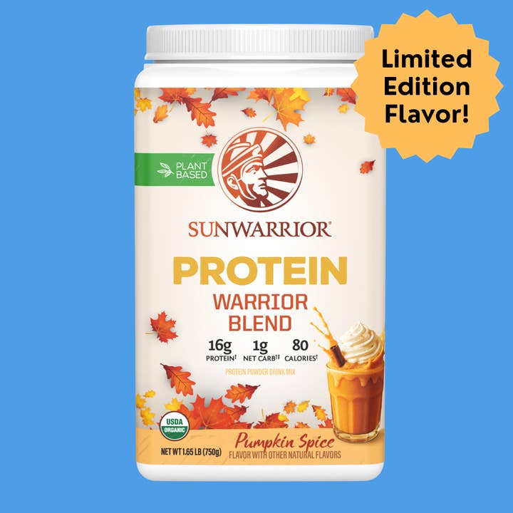 Warrior Blend Pumpkin Spice - Vegan Pea Protein Powder for wholesale by Sunwarrior
