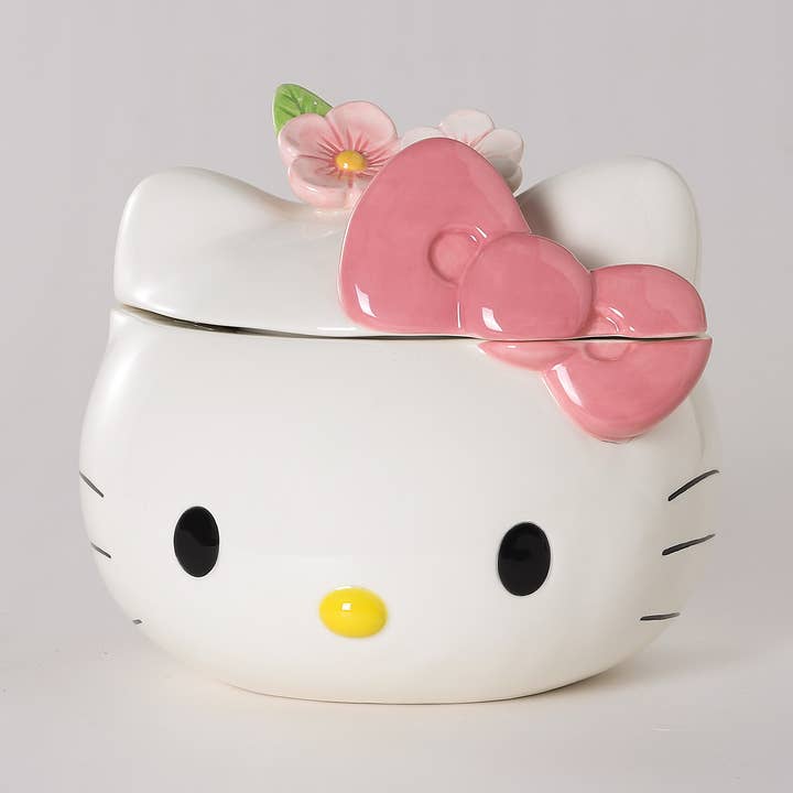 Hello Kitty Figural Head Cookie Jar for wholesale by Blue Sky Clayworks