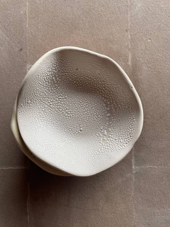 Handmade Ceramic Stacking Dish – Crackle for wholesale by Spring + Vine