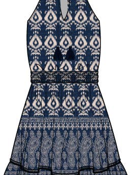 Robe Filles Remi En Tivara Ikat pour la vente par Change of Scenery