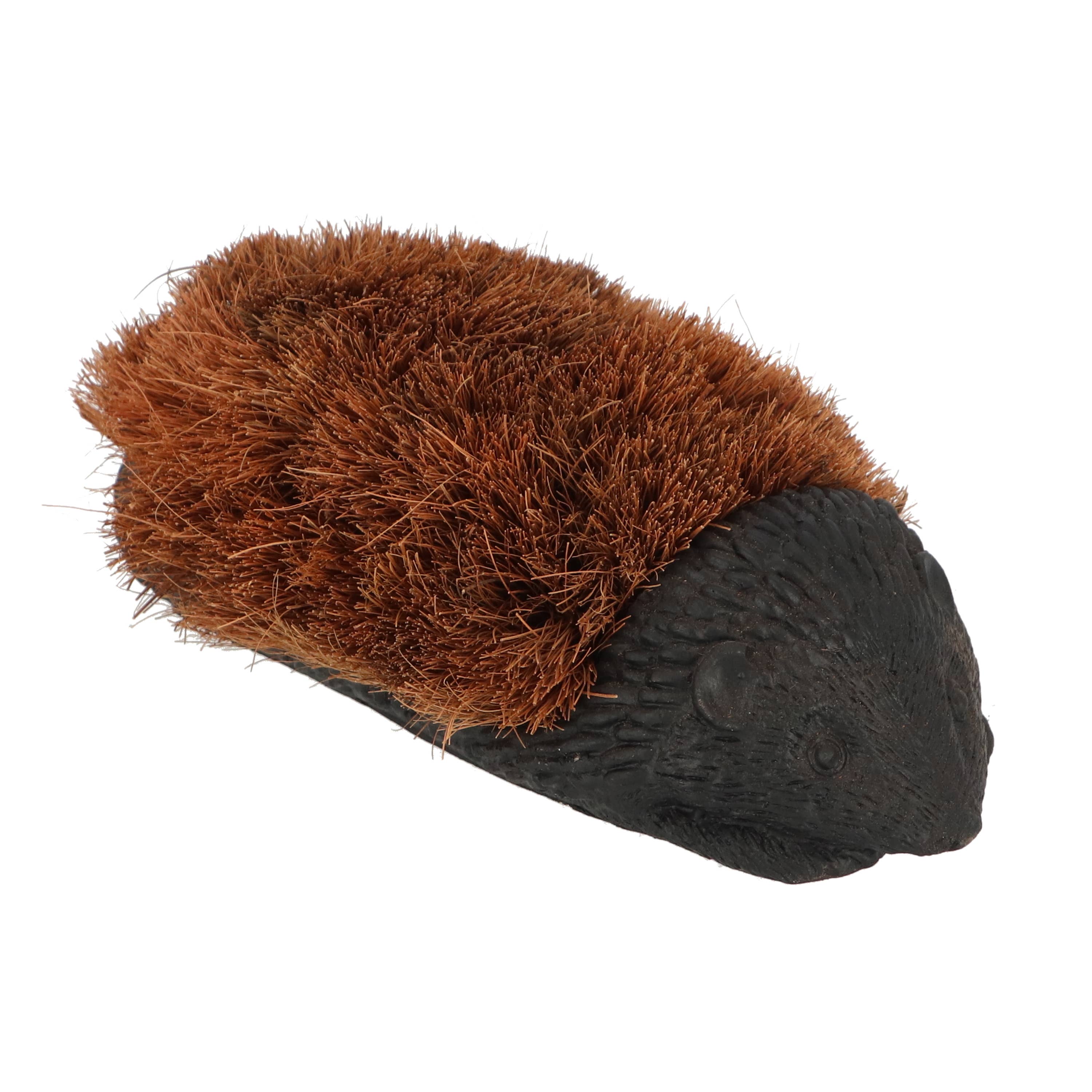 Esschert Design USA - Vente Chausse-pied – unisexe - Brosse à bottes Hedgehog, en fonte, noire, grande2