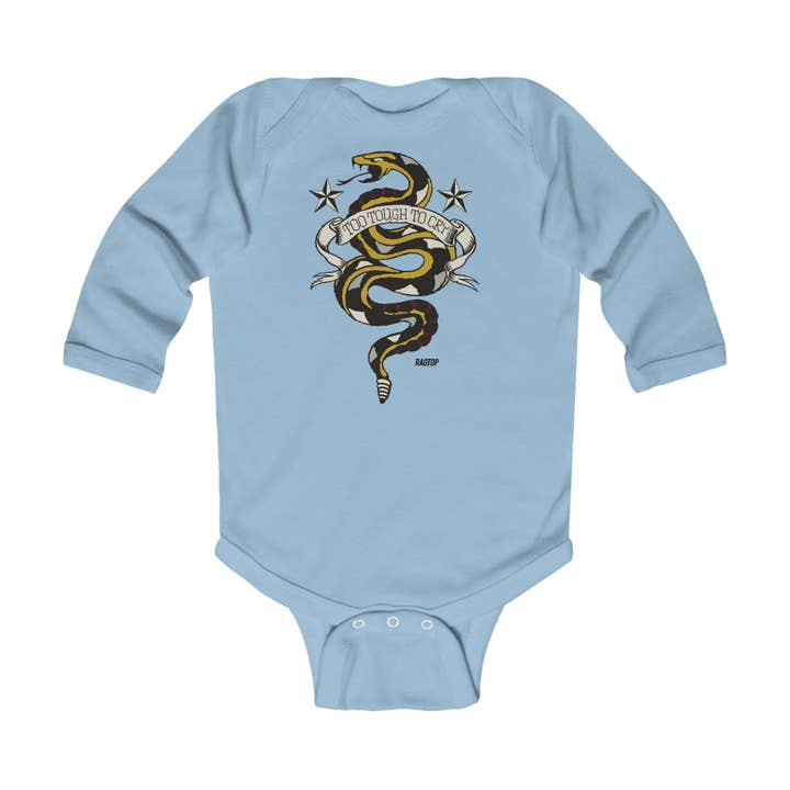 ZU HART ZUM WEINEN - Langarm-Babybody für den Großhandel von Ragtop Kids