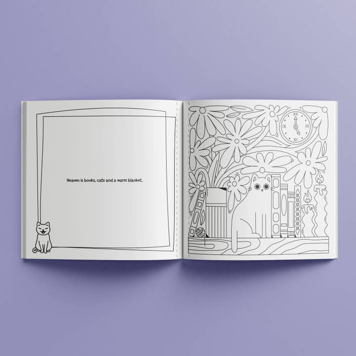 Hinkler Australia - Wholesale Colouring and activity book – adult - Art Maker Creative Colouring All I Need is Books & Cats2