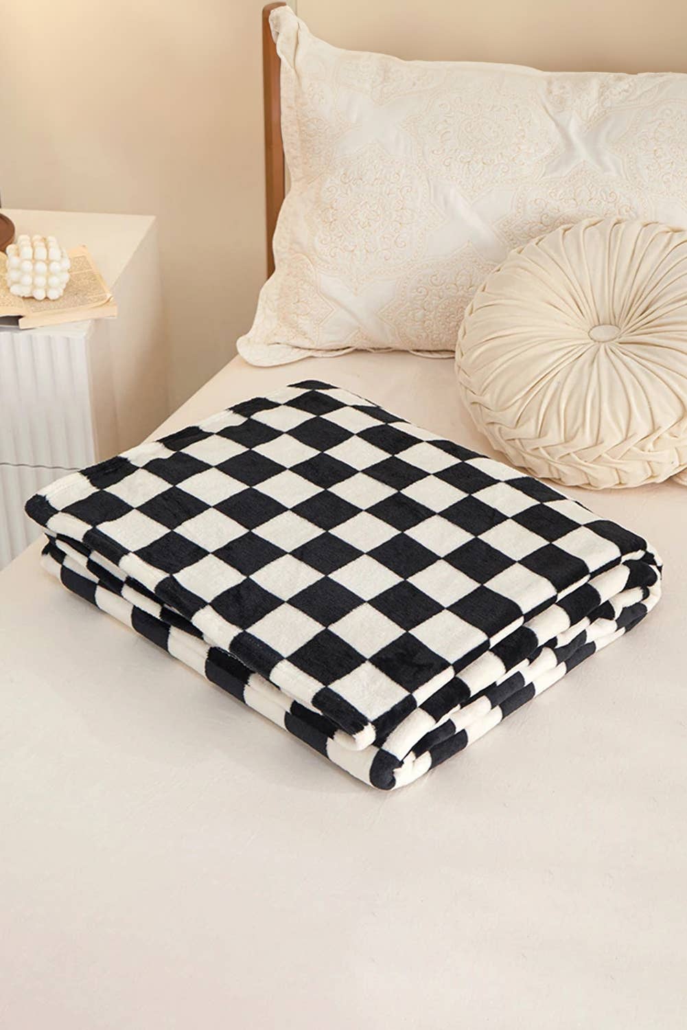 Little Daisy Closet - Wholesale Throw Blanket - LDC Checkerboard Printed Soft Throw Blanket 120*200cm0