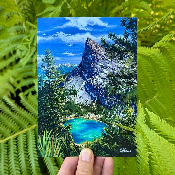 Étui de carte de vœux Ha Ling 5x7" pour la vente par Emily Beaudoin Art