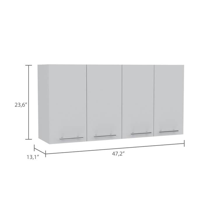 TUHOME FURNITURE - Wholesale Cabinet - Kitchen Cabinet 120 , Four Doors, Two Cabinets, Two Shelves