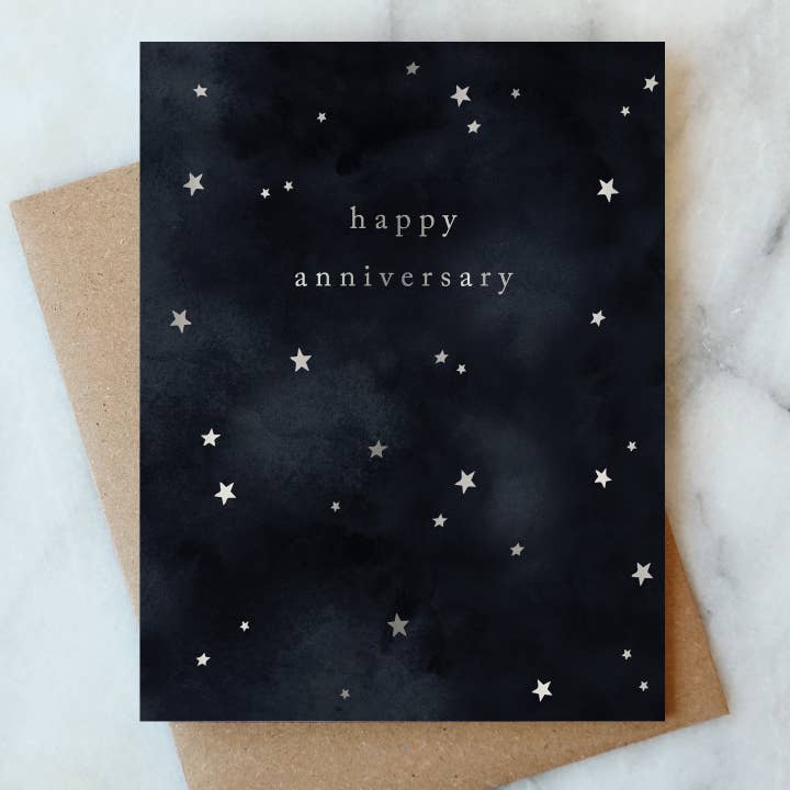 Sky Anniversary Greeting Card | Love & Friendship Card for wholesale by Abigail Jayne Design