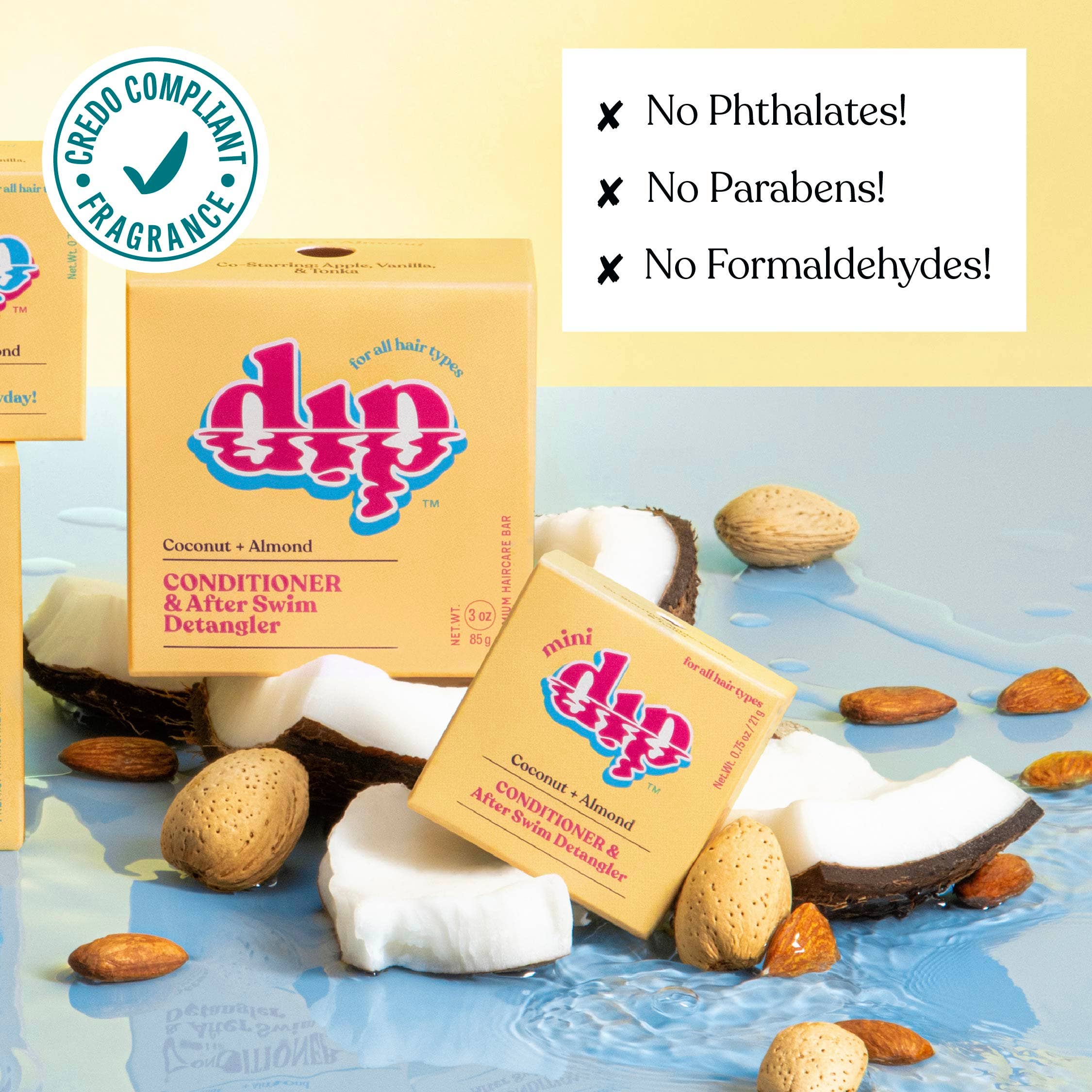 Dip - Wholesale Hair Conditioner - Dip Conditioner Bar & After Swim Detangler - Coconut & Almond3