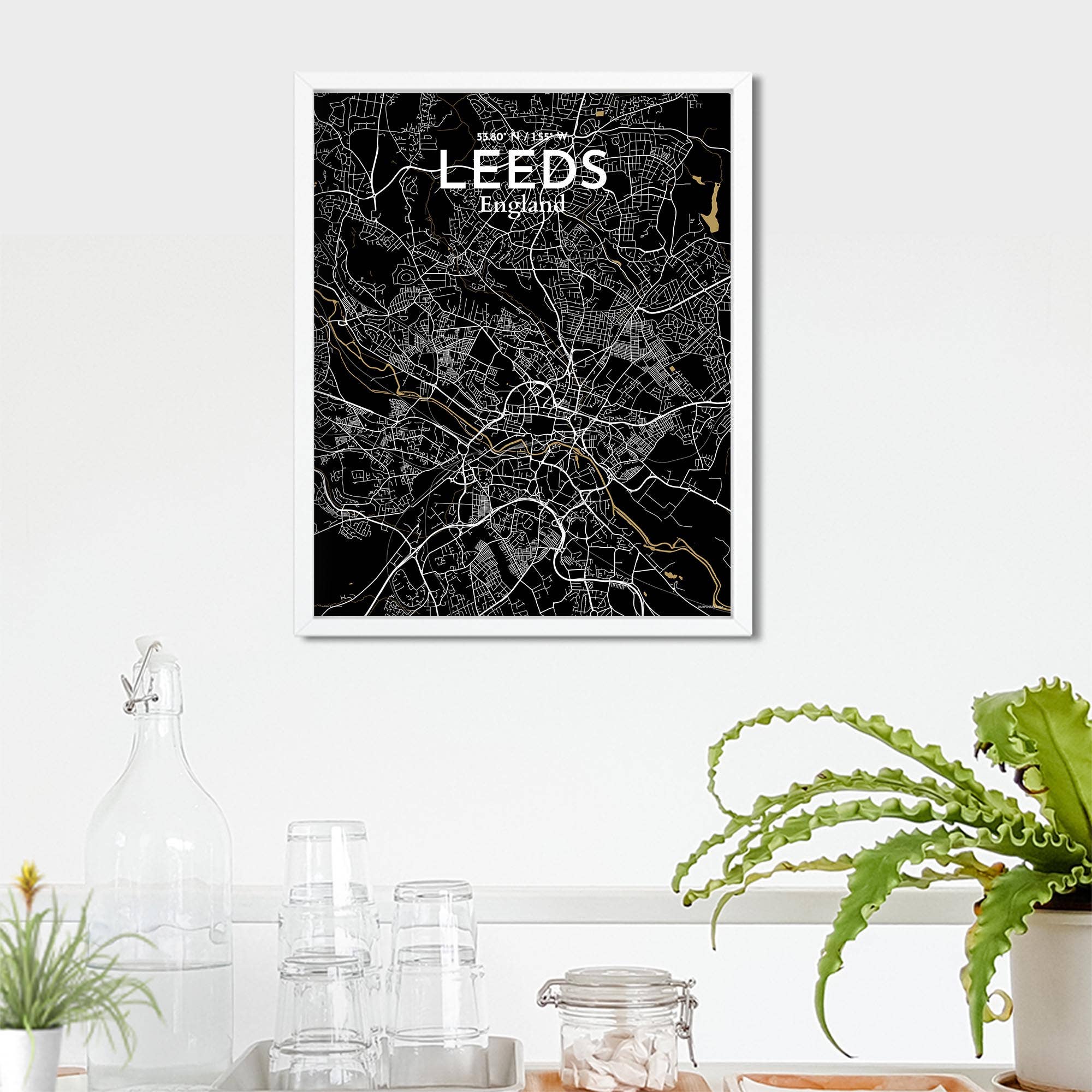 OurPoster.com – wholesale Poster – Leeds karta affisch86