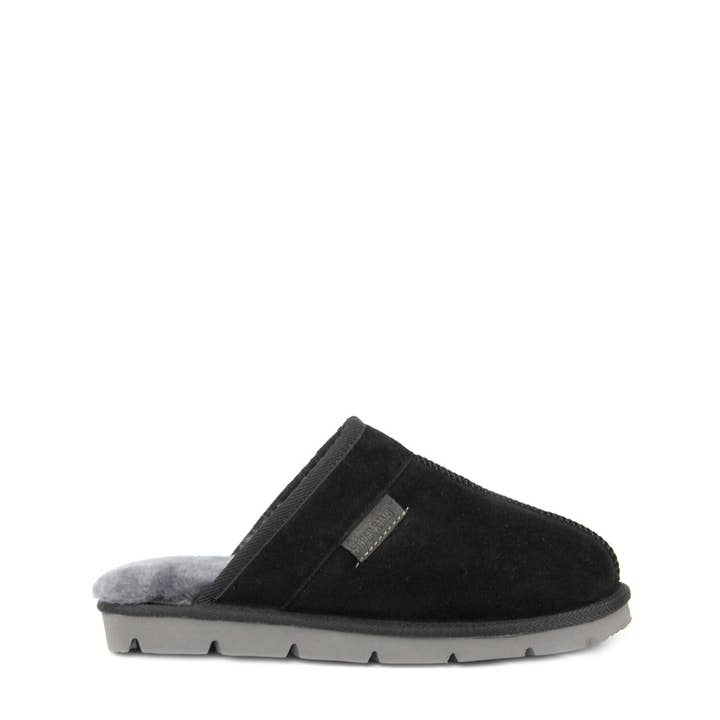 Khulan Slipper - Black for wholesale by SuperLamb Footwear