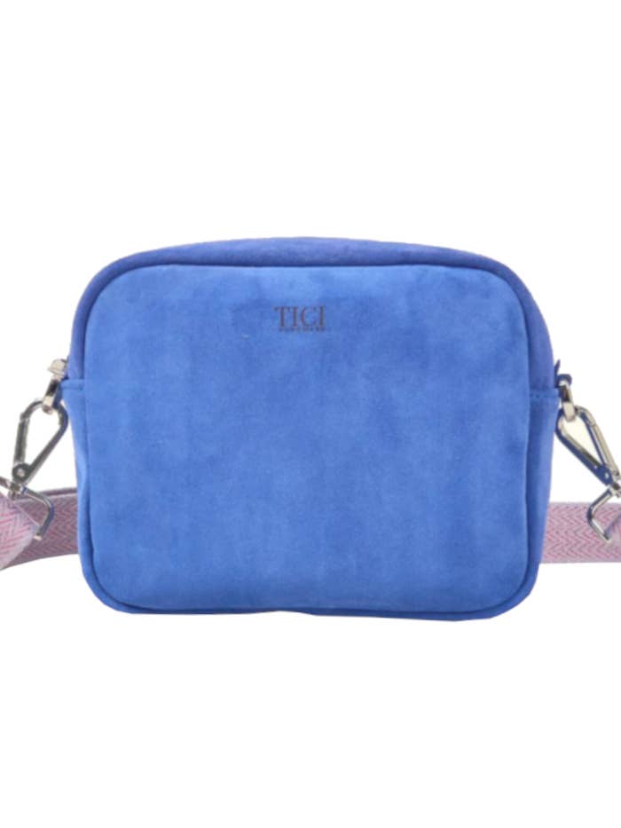 Bag Babol - Blue Suede Bag for wholesale by TICI Handmade
