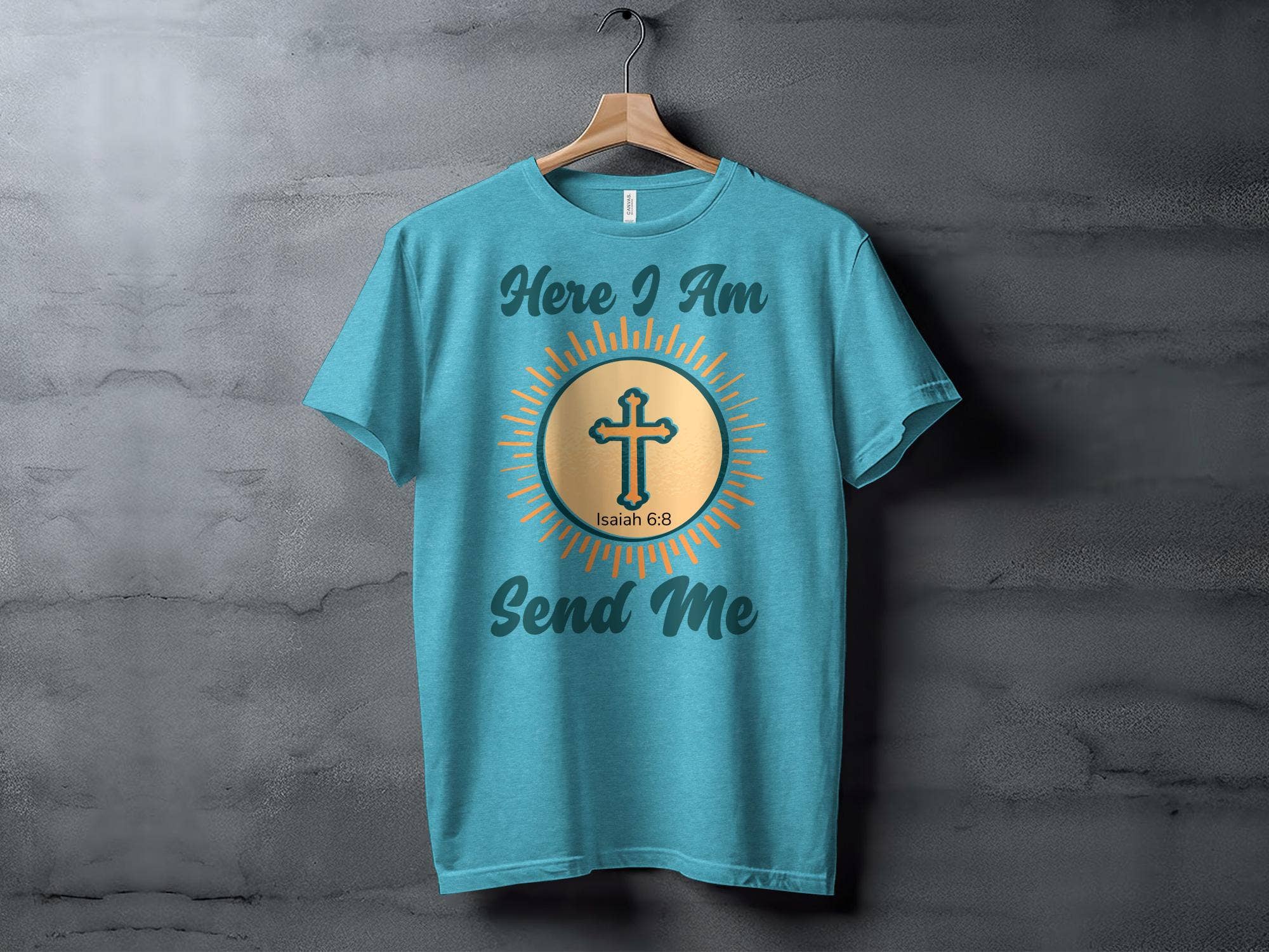 FreakyTeeFactory - Wholesale Screen Printed T-Shirt - Women's - Christian T-Shirt Here I Am Send Me, Isaiah 6 8 Scripture Tee, Religious Gift, Faith-Based Clothing, Unisex Bible Verse Shirt26