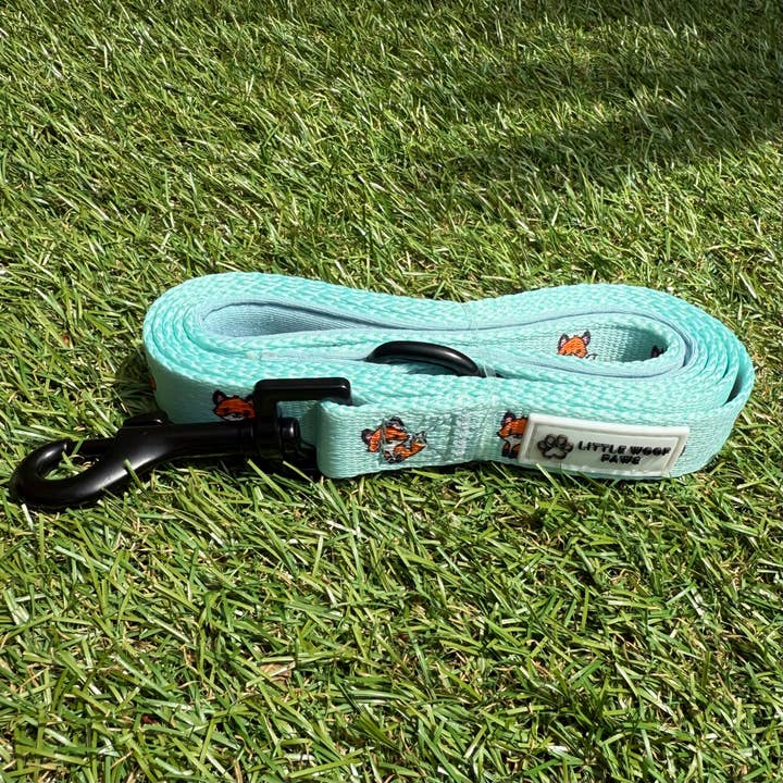 Guinzaglio per cani blu con volpi - Fur & Fox per la vendita all'ingrosso da parte di Littlewoofpaws