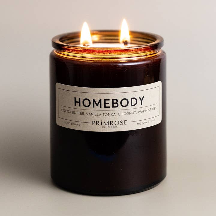 HOMEBODY - DOUBLE WICKS for wholesale by Primrose Candle Company