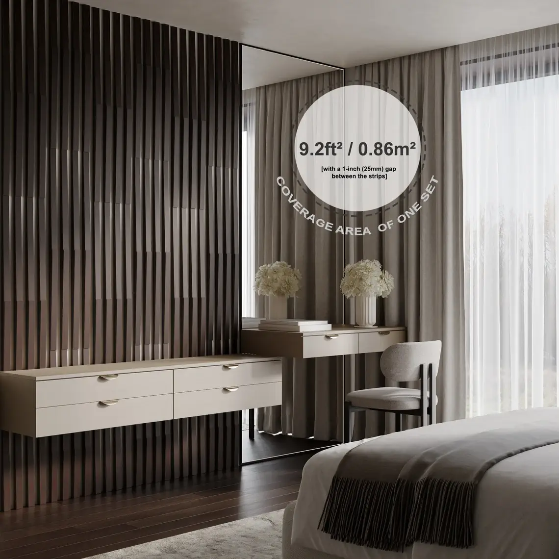 ATB-Sound sp. z o. o. - Wholesale Decoratief paneel - Akoestische houten wandpanelen «Loza-3» | 3 cm breed | Decoratie2