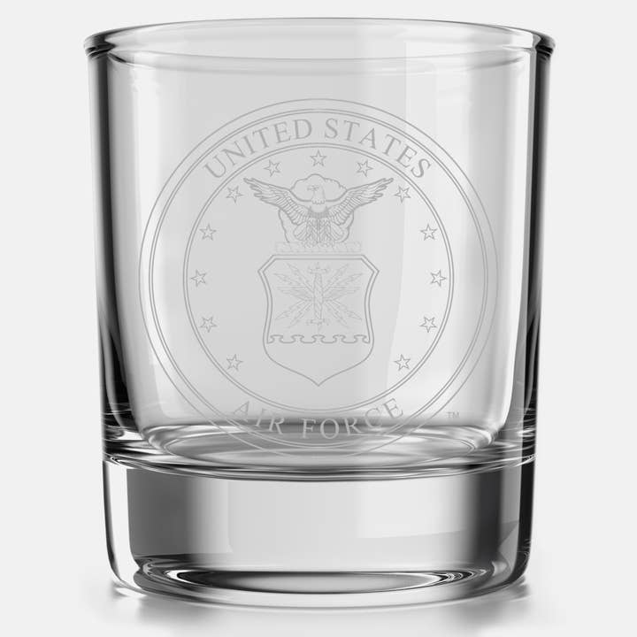 Old Southern Brass - Wholesale Cocktail/Liquor Glass - U.S. Air Force Seal Whiskey Glass0