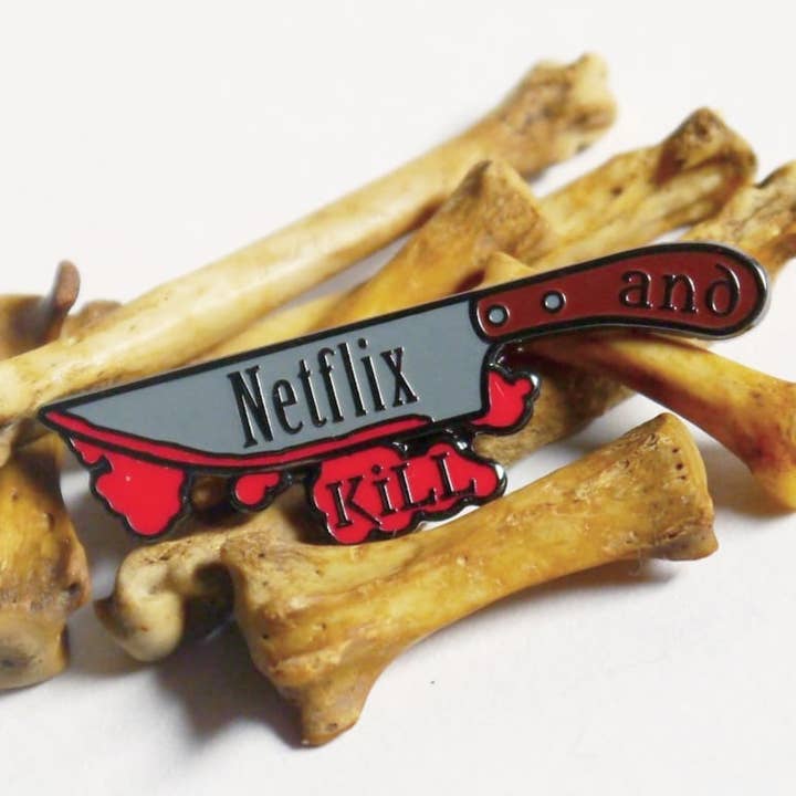 Netflix and Kill Pin for wholesale by Zombie Death Stare