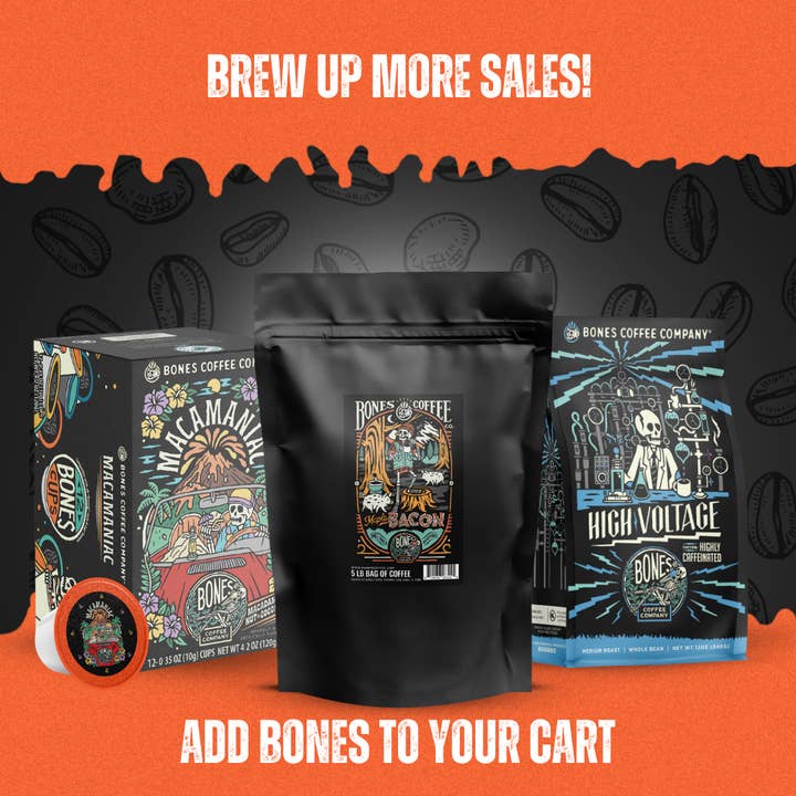 Bones Coffee Company - Wholesale Coffee beans - French Vanilla Coffee | 5lb Bulk | Whole Bean & Ground3