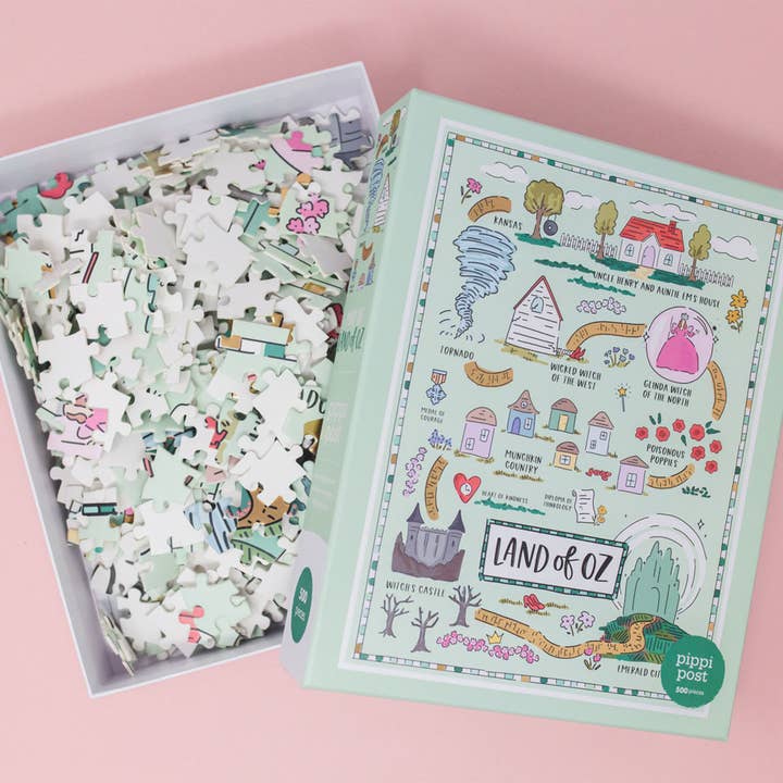 Pippi Post - Vendita all'ingrosso Puzzle - Bambini - Mappa de Il Mago di Oz - Puzzle da 500 pezzi6