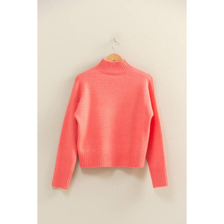 HYFVE - Wholesale Knit Sweater - Women's - High Neck Drop Shoulder Sweater15