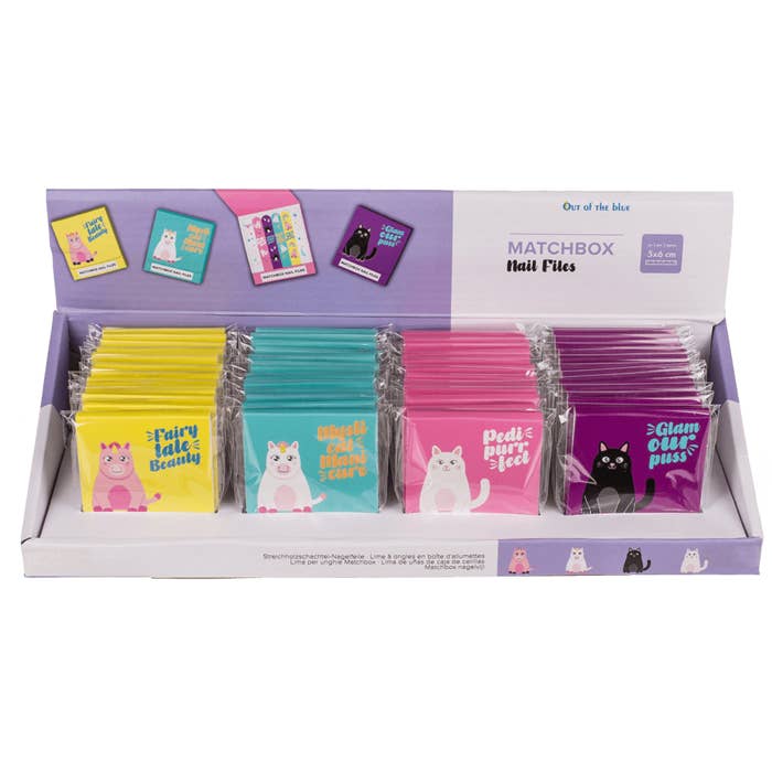 Out of the blue KG - Wholesale Nail File - Matchbox nail files, ca. 5,5 x 5,8 cm,1