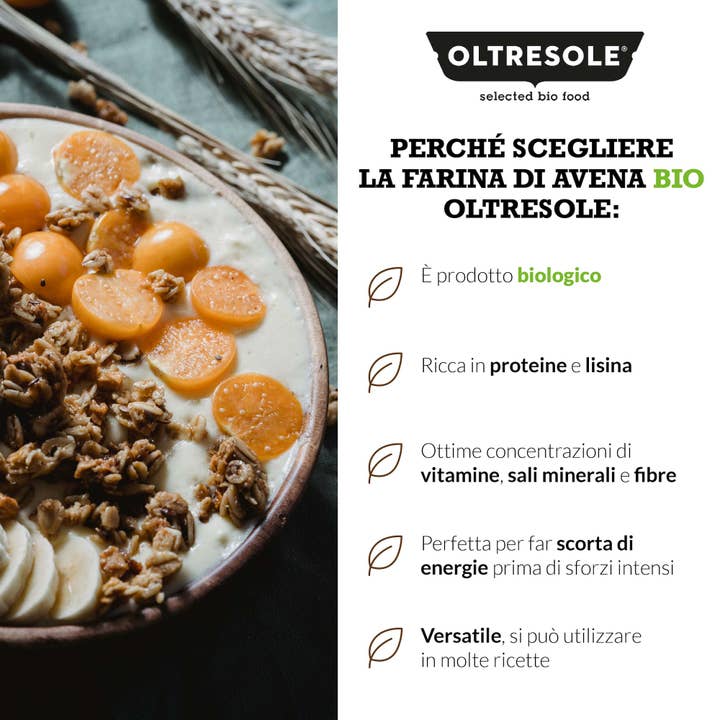 Oltresole - Wholesale Gluten-free flour - Organic Oat Flour 1 Kg4