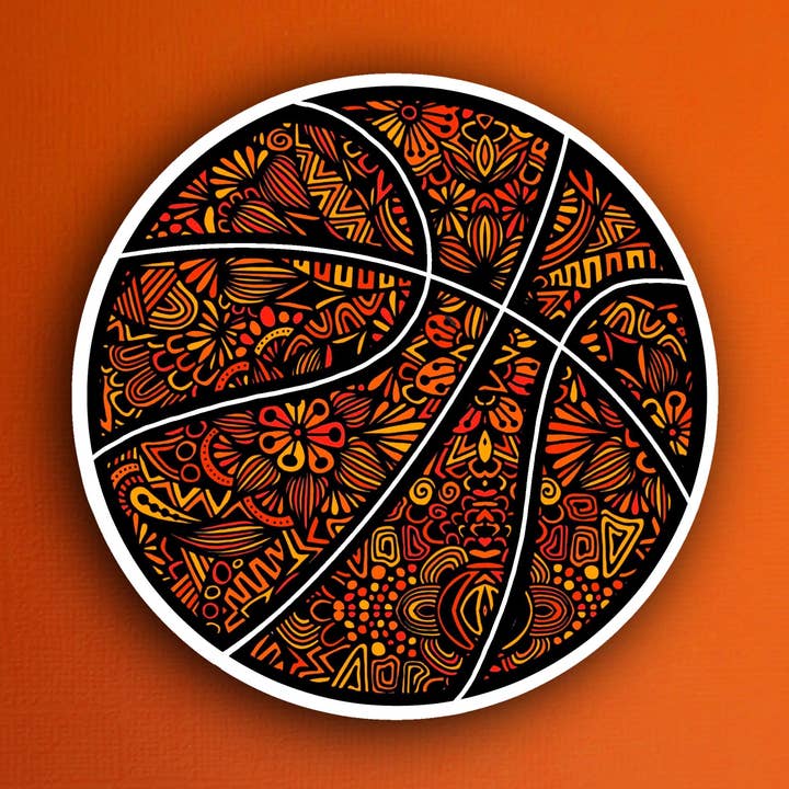 Zenspire Designs - Wholesale Sticker - Basketball Sticker (WATERPROOF)