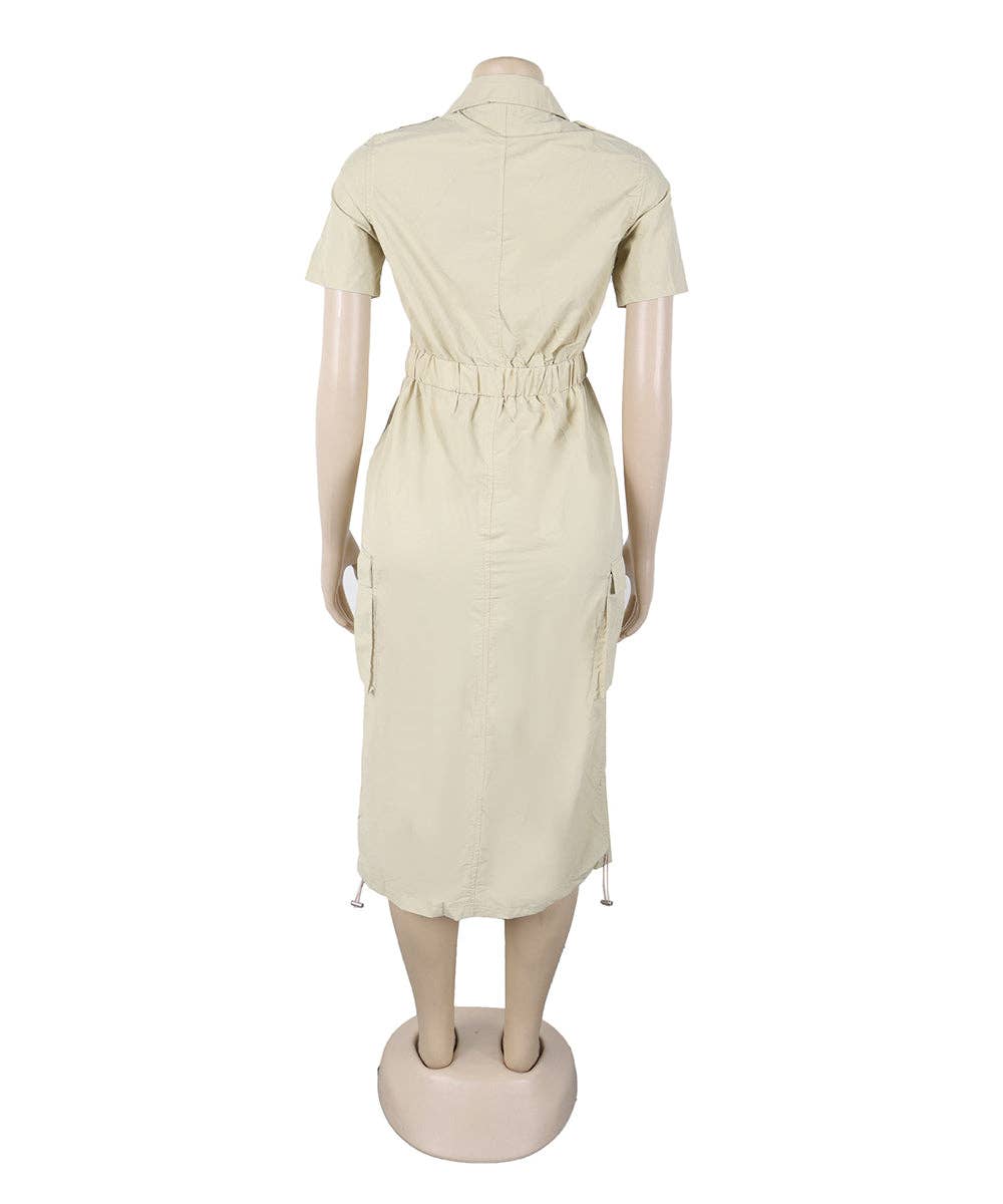 Aria Romance - Wholesale Dress - Women's - Utility Pocket Shirtdress7