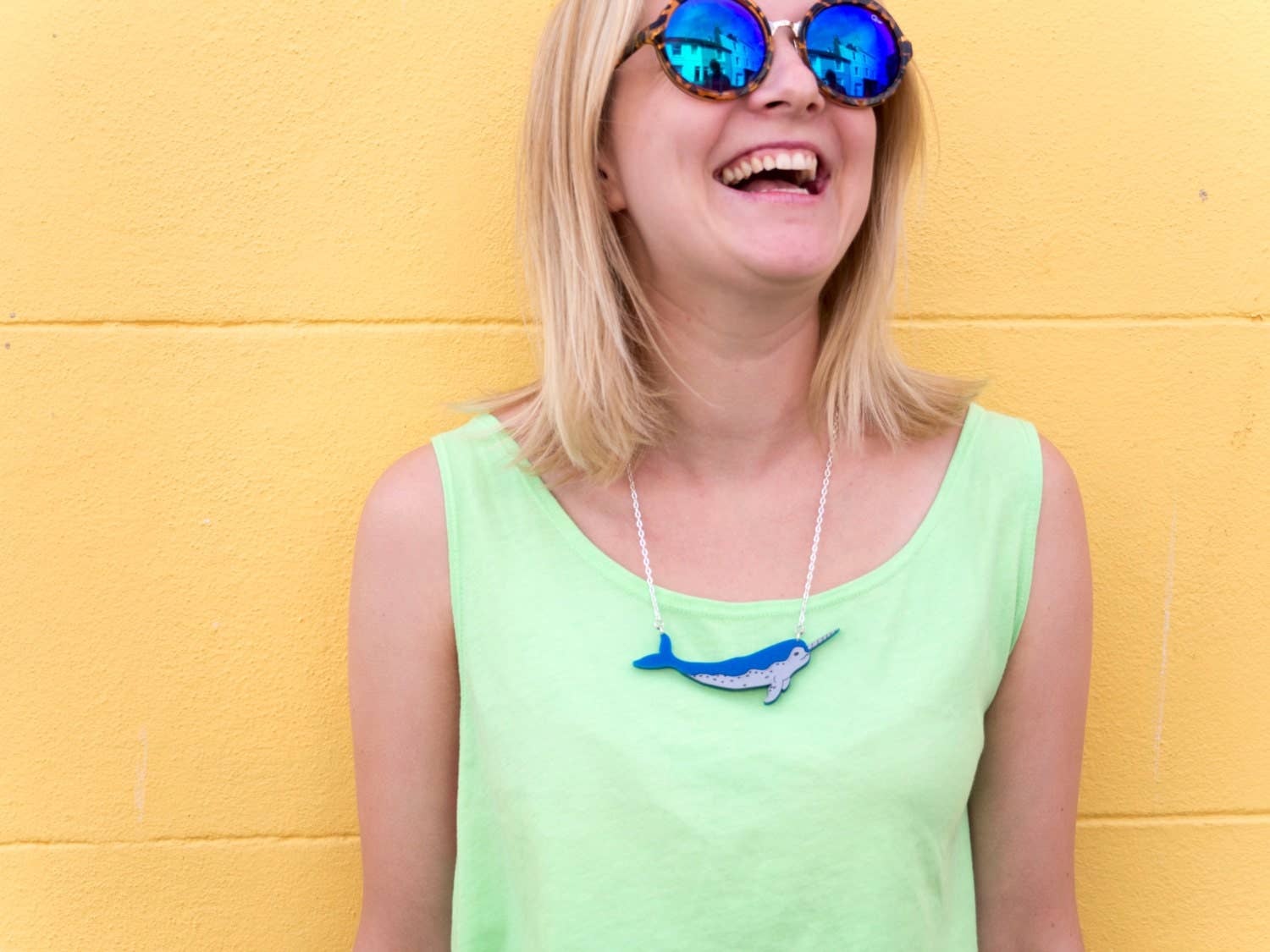 designosaur - Wholesale Halskettinghanger - Narwal [narwhale] walvis ketting1