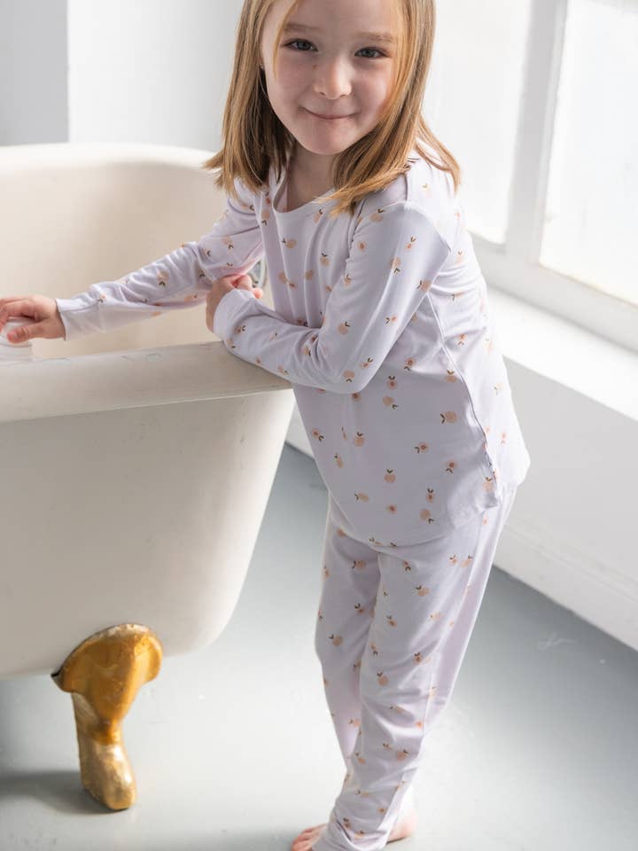 Pfirsiche Bambus Zweiteiler-Set für den Großhandel von Lilulila