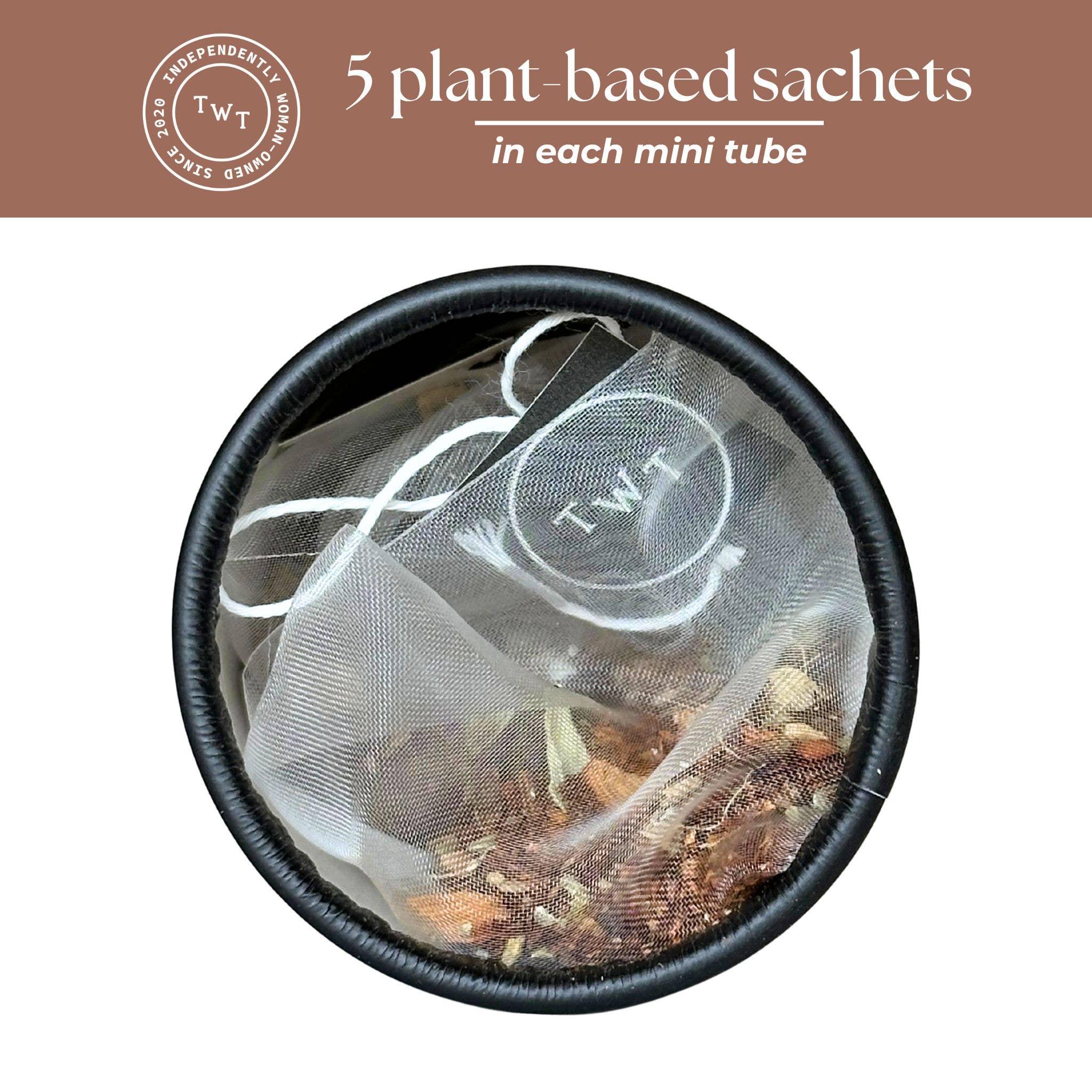 Tea with Tae - Wholesale Tea Bags - Rooibos Chai Herbal Decaf Mini Tube Gift (5 tea bags)3