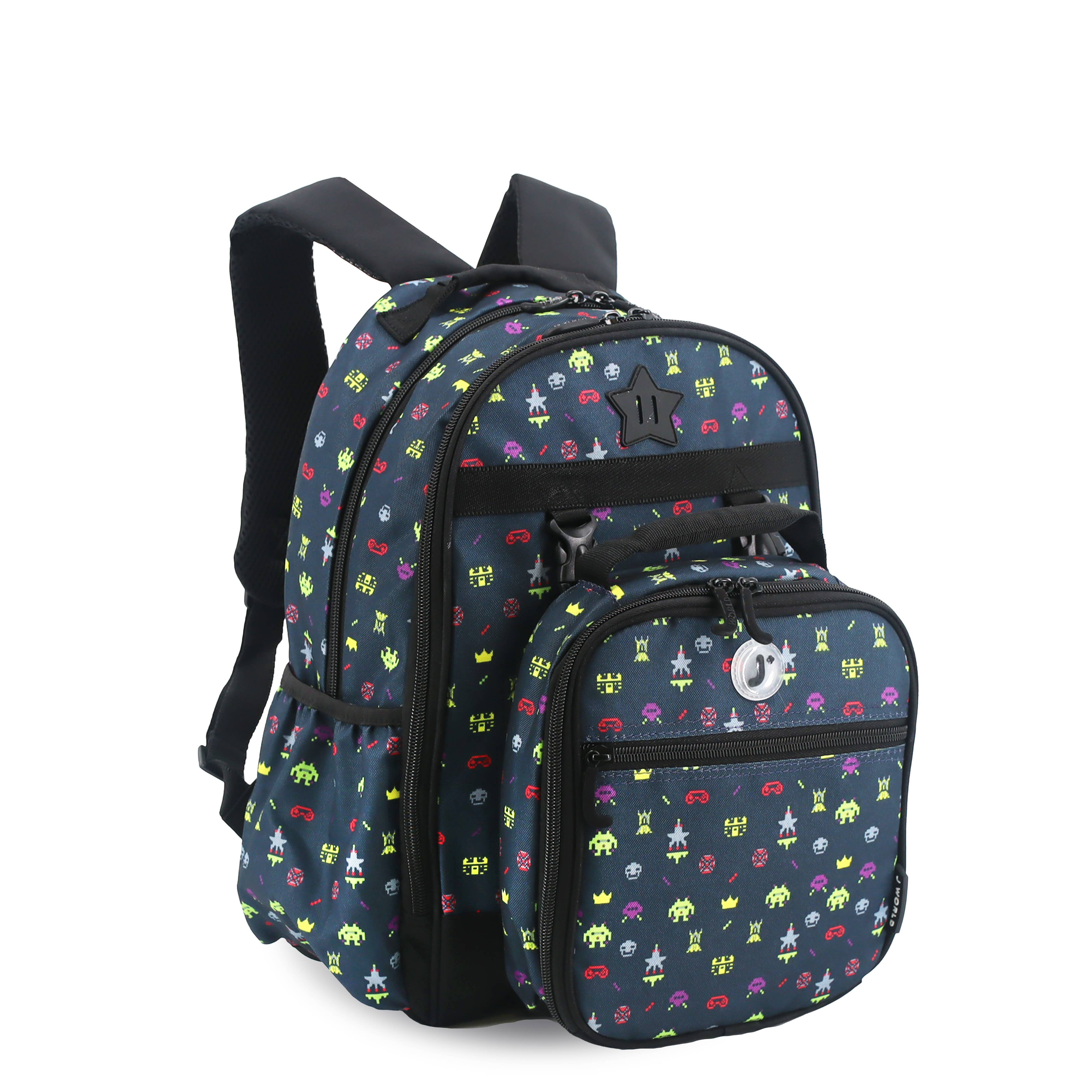 J World - Vente Sac à dos – enfant - J World Duet Sac à dos 16" pour enfants & Ensemble boîte à lunch détachable5