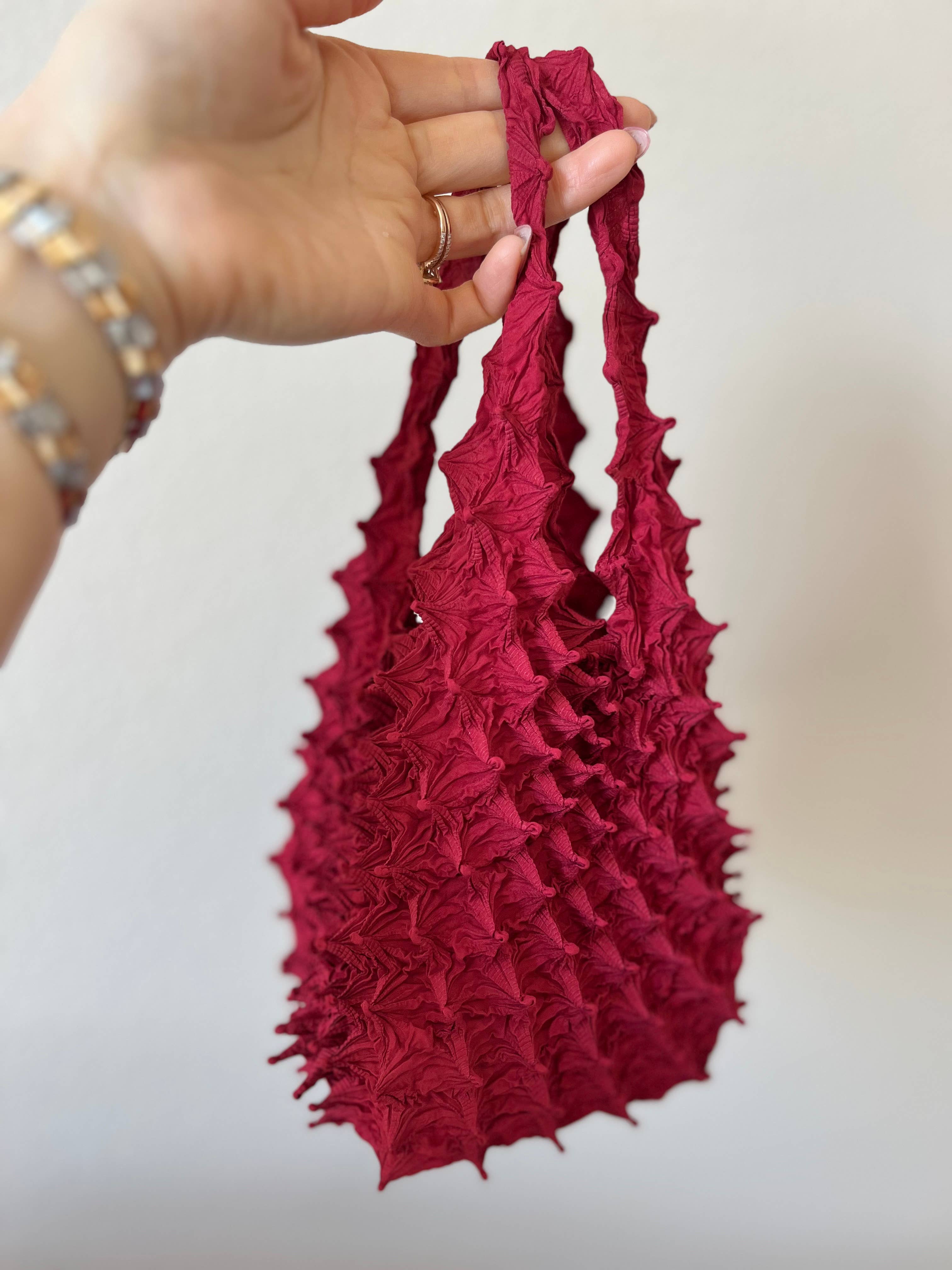 House of Shokunin - Venta al por mayor Bolsas de la compra - Bolsa japonesa Shibori expandible, extensible y lavable, bolsa para fiesta, reutilizable para compras, organizador y cartera mini15