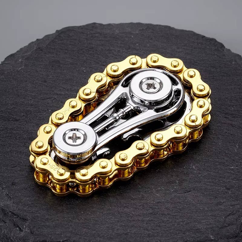 VIGOR - Wholesale Fidget Toy - Kids - Chain Fidget Spinner Metal Toy With Gear Chain Teeth Fly5