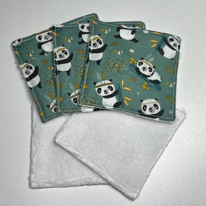 Pandas print vaskbar serviet for engroshandel hos Meli beauty