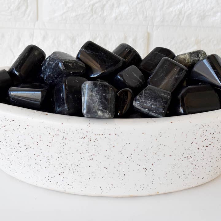 Soothing Crystals - Wholesale Spiritual Stone/Crystal - Black Tourmaline Tumbled Stones Healing Stones 100G to 1KG1