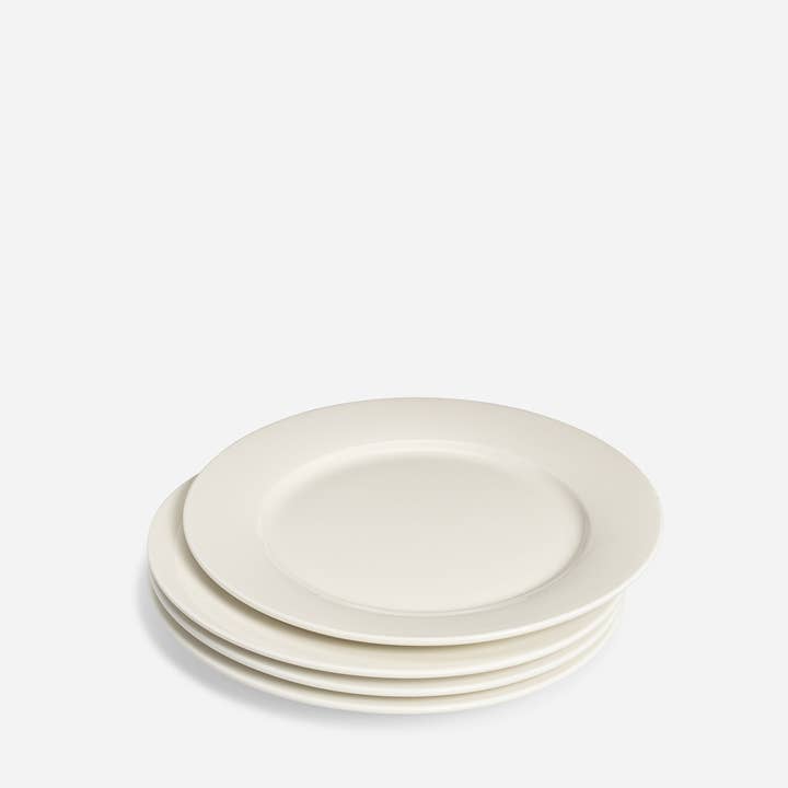 Hudson Wilder - Wholesale Salad Plate - Leonne Medium White Salad Plates - Set of 4