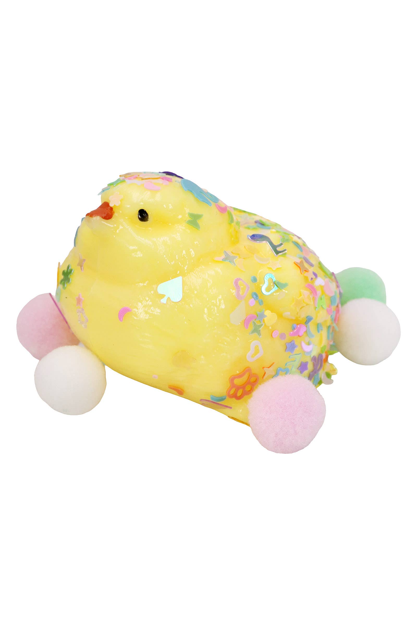 AS SHOWN Baby Chicks Glitter Sticky Mochi Squishy Bag for wholesale on Faire7