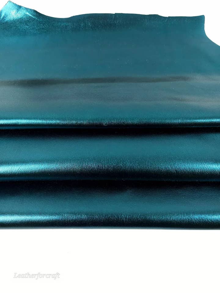 Green 9035 Goat Soft Metallic Leather por atacado de Leatherforcraft