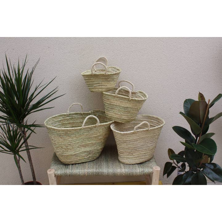 100% NATURAL BASKET - 4 SIZES - Beach straw bag - Market shopping tote - palm wicker rattan and other Purchase Wholesale palmier. Free Returns & Net 60 Terms on Faire trending on Faire.