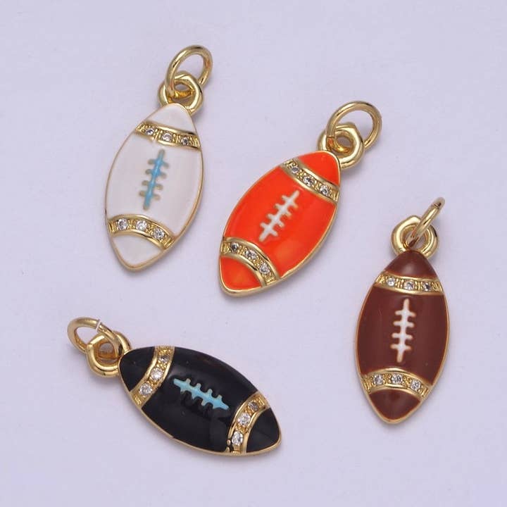 Mini Gouden Voetbal Bedel Sportbal Superbal Feest Sieraden Ketting Oorbellen Armband Maken N-925 - N-928 voor wholesale door Aim Eternal