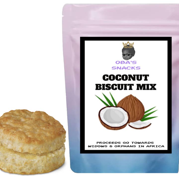 Kokoskoekjesmix | Voeg Alleen Melk Toe | Kleine Oplage voor wholesale door Oba's Snacks