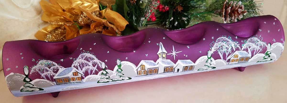 Glass by Iness - Wholesale Candle Holder - Quadruple Candle Holder5