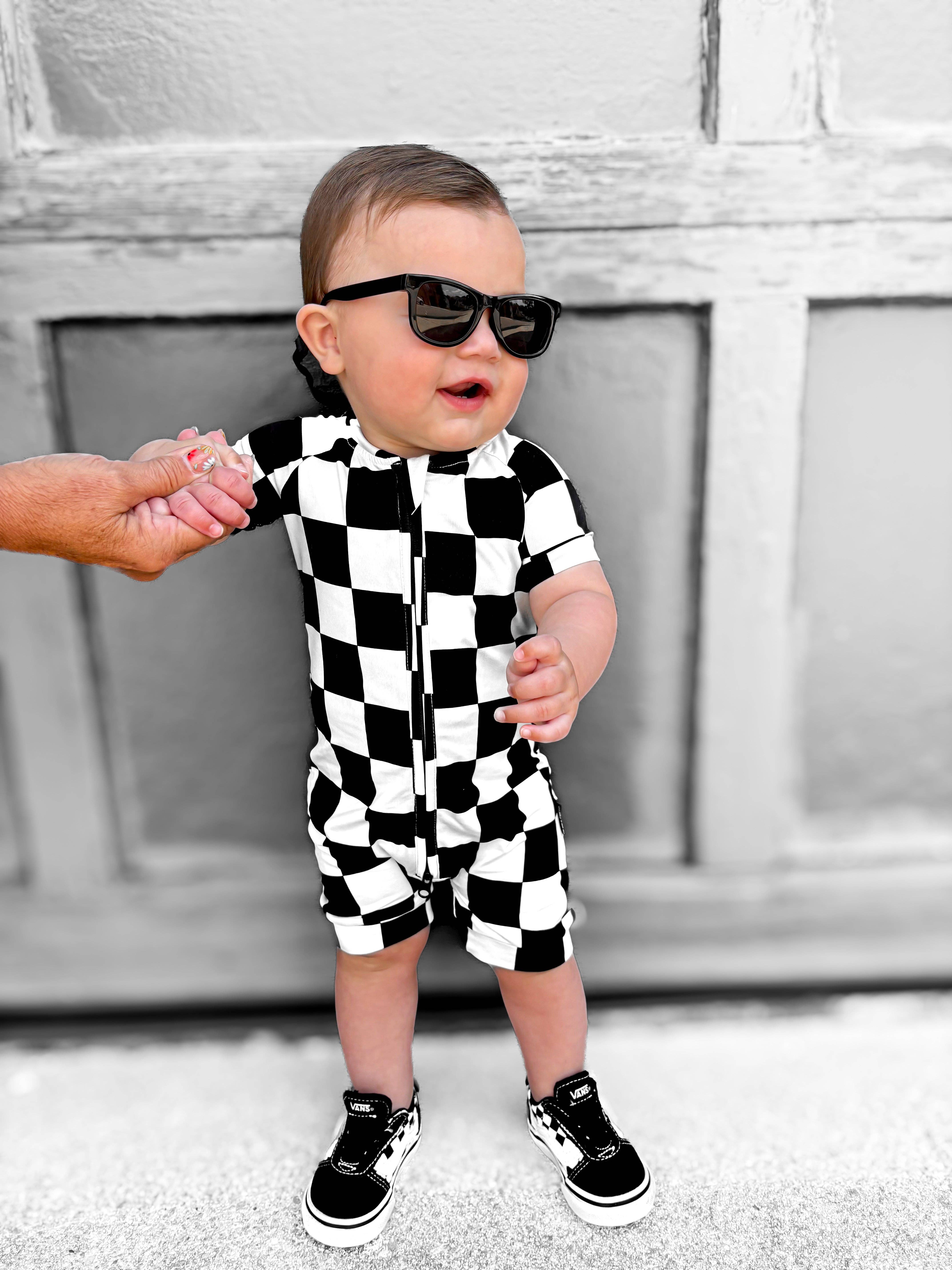 Rebel Bro – Engroshandel Romper - Baby – Bambus Zippy Shortie i Venedig0